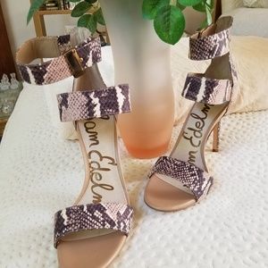 Sam Edelman women's snakeskin sandal